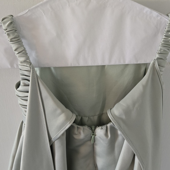 Azazie Cutie Pie Flower Girl Dress, Size 2, Sage color. Gorgeous! - Picture 8 of 12